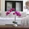 19" Artificial Purple Orchid with Decorative Vase